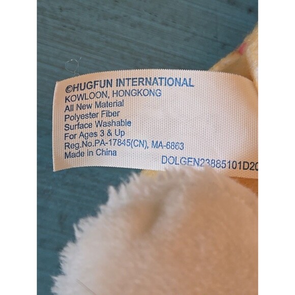 Prayer Pals Teddy Bear White Plush Yellow Pajamas Moon Stars Now I Lay Me Down - Picture 5 of 6